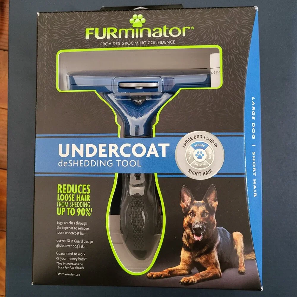 FURminator Large Dog Short Hair Undercoat deShedding Tool NIB
